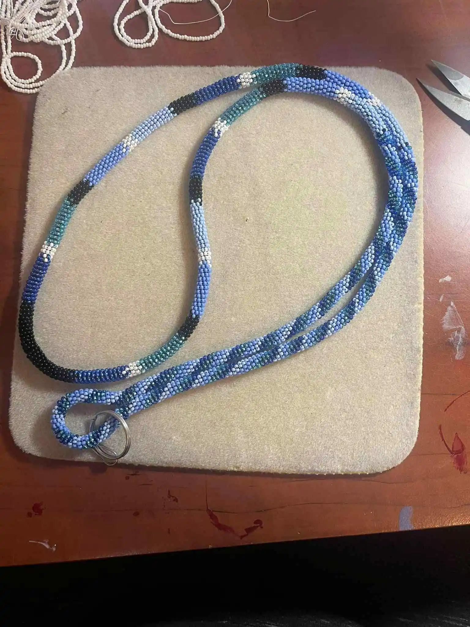 Handmade beaded lanyard design 5 from Thunder Bay